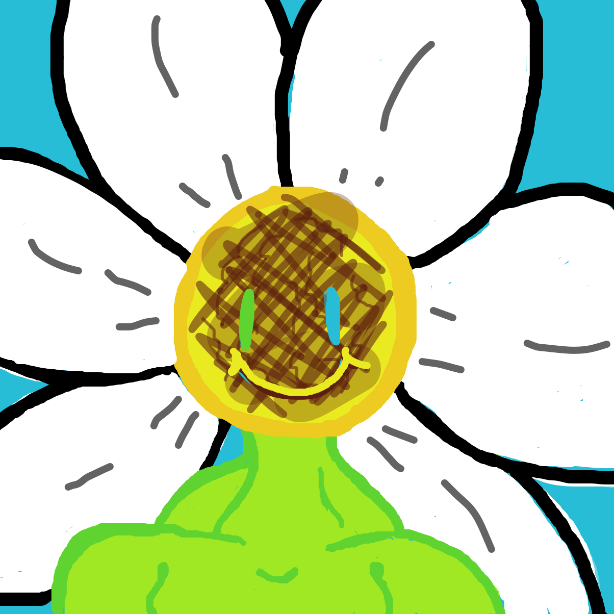 Mr sunny half daisy half sunflower ✍️😂 - Online Drawing Game Comic Strip Panel by YanaTheDankest