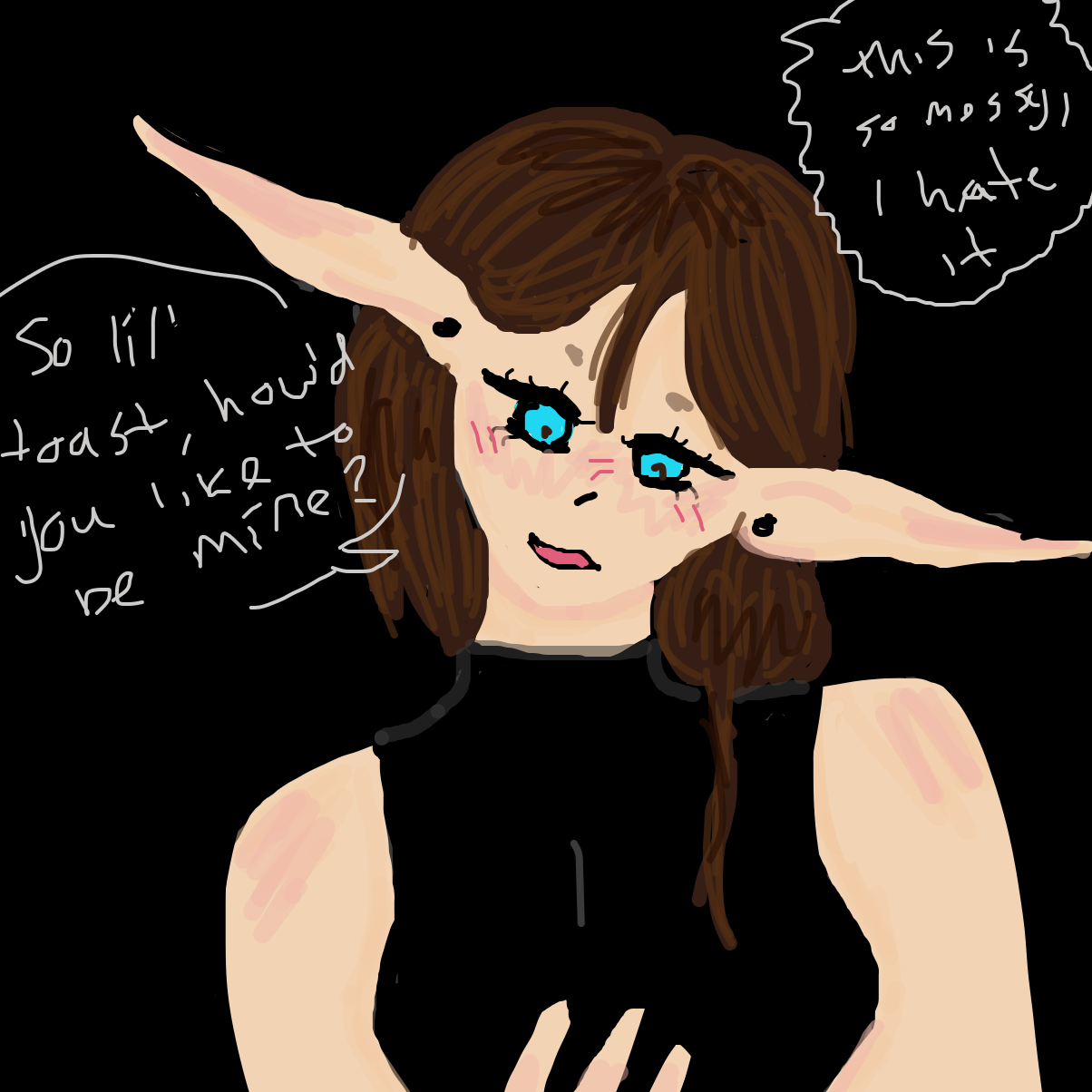 Drawing in Toast. by Jaiden