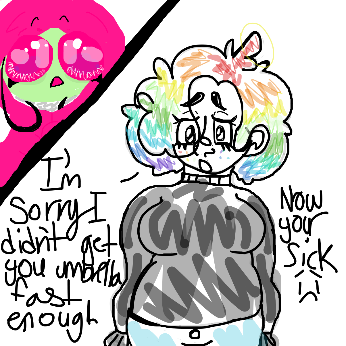 :(✋💔 - Online Drawing Game Comic Strip Panel by YanaTheDankest