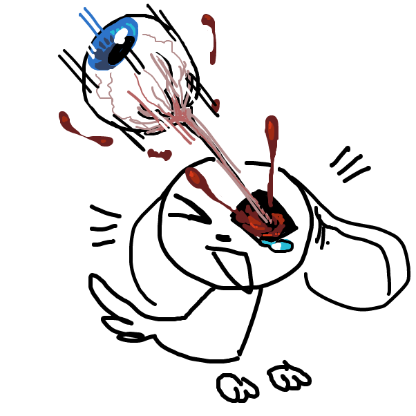 Drawing in Eye for an eye by Chumky