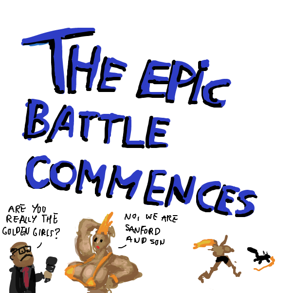 the next part says: the beverly hillbillies vs the skunk - Online Drawing Game Comic Strip Panel by Peyocay