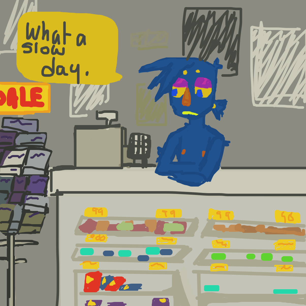 Liked webcomic work at the gas station
