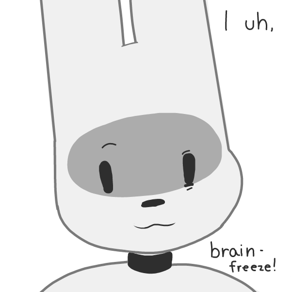 Brain freeze - Online Drawing Game Comic Strip Panel by Elle