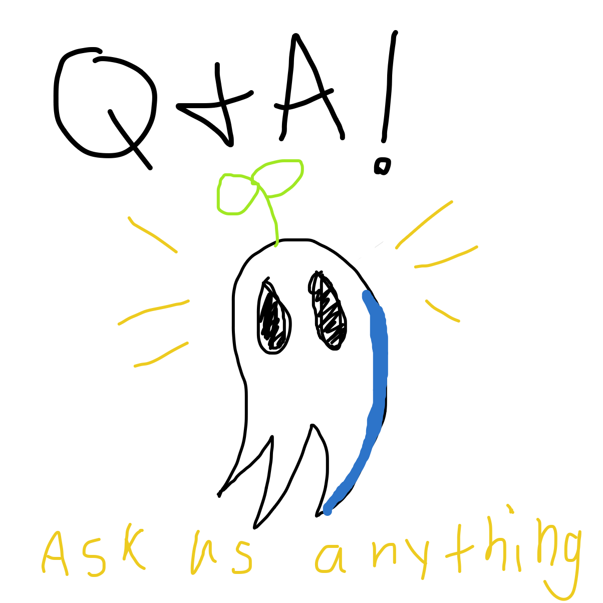 Ask any question that may come to mind! I’ll also make a part two! - Online Drawing Game Comic Strip Panel by xx.jas.xx