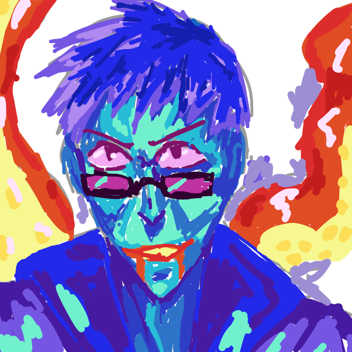 Dr Octaponus is now looking at the impact of his beam - Online Drawing Game Comic Strip Panel by EyeABall