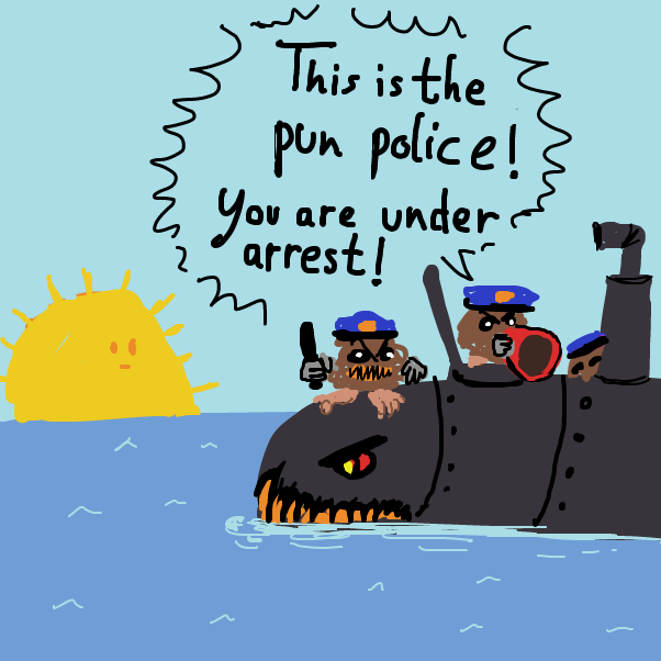it's the goddamn cops! - Online Drawing Game Comic Strip Panel by Peyocay