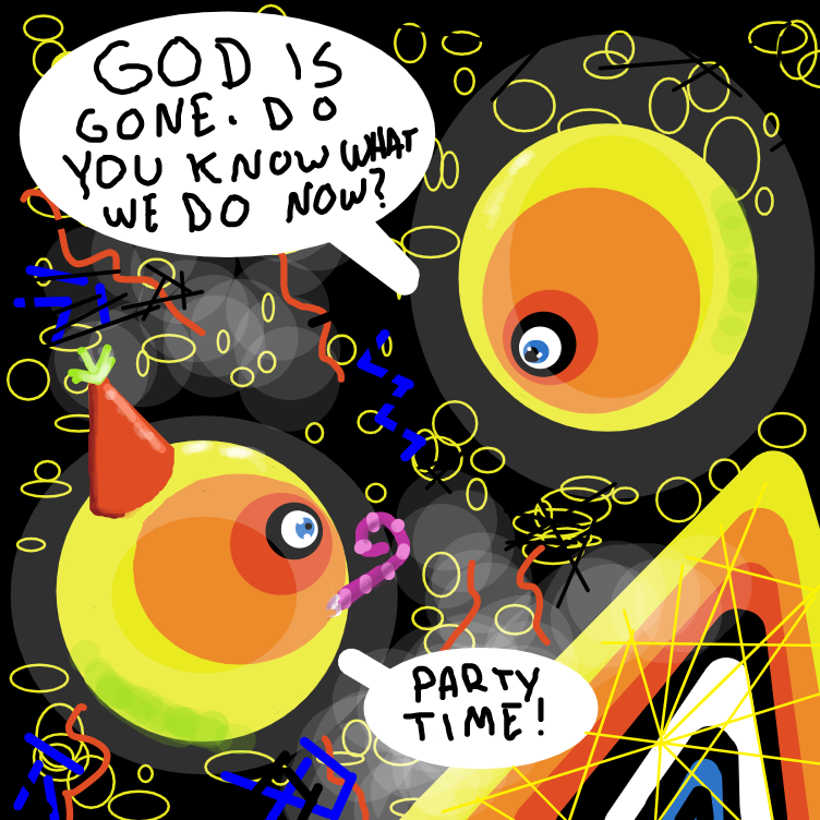 Drawing in god abandoned us by Emjaypatrick