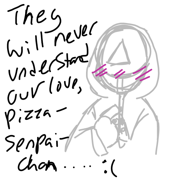 Drawing in pink solider by jello