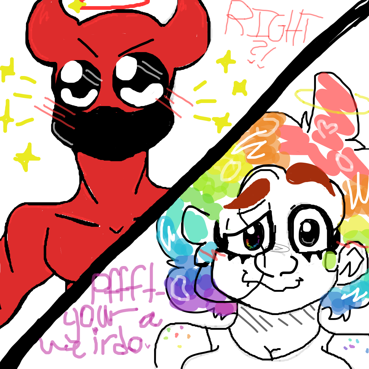 😝😂❤️🌈 - Online Drawing Game Comic Strip Panel by YanaTheDankest