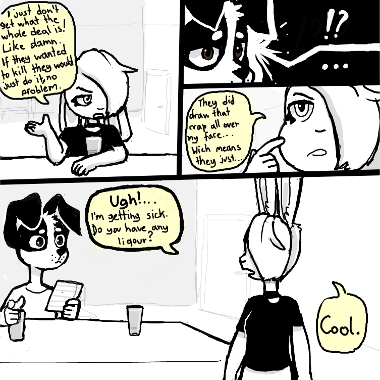 Ugh- backgrounds and expositions.... Drama is not over tho. - Online Drawing Game Comic Strip Panel by Sluggishfella