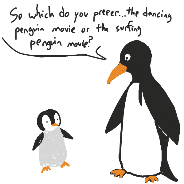 Liked webcomic Penguin Movie