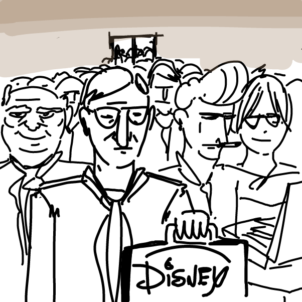 Drawing in Guy V. Disney by Pax