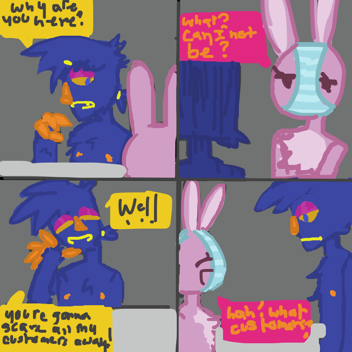 Marvin n peewee - Online Drawing Game Comic Strip Panel by Razputin