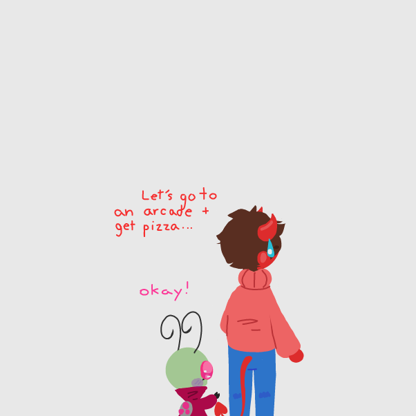 they narrowly avoided a tragic fate - Online Drawing Game Comic Strip Panel by Elle