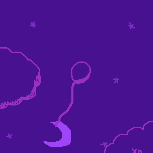 Drawing in purple by XD