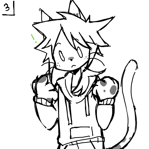 Drawing in morph into a cat by incubugs