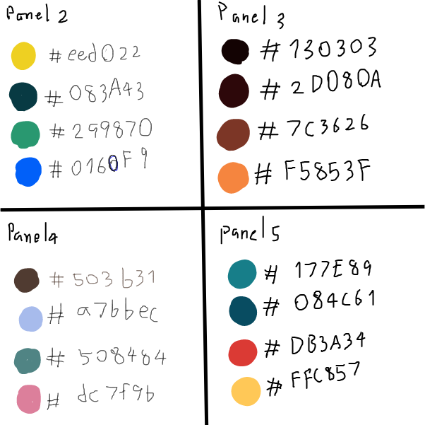 Liked webcomic ok ok i'll choose colors for each of you