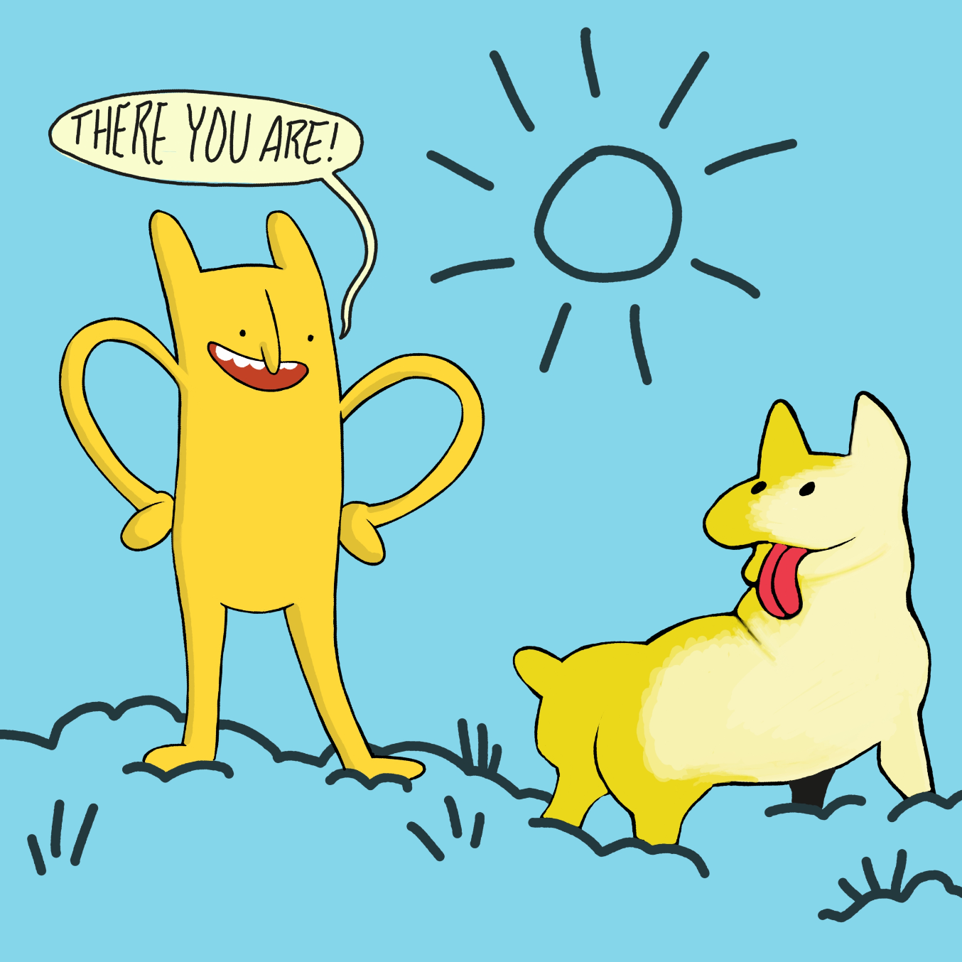 I rolled a 3. - Online Drawing Game Comic Strip Panel by Wizard Croissant