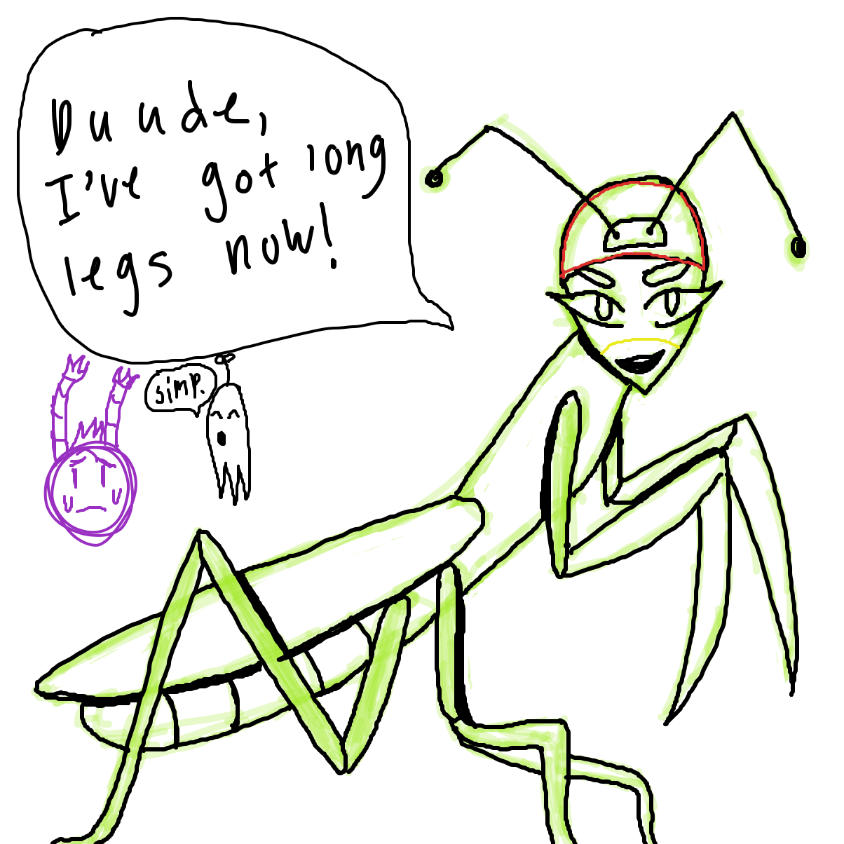 Hehe simp - Online Drawing Game Comic Strip Panel by xx.jas.xx