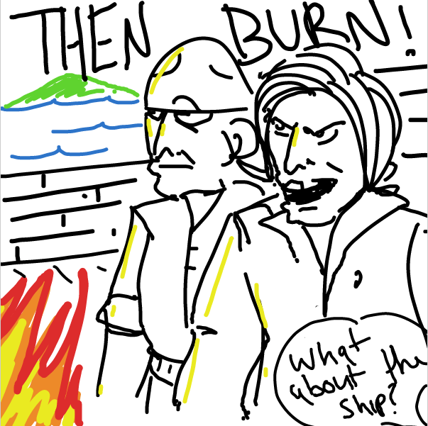 Drawing in I will not submit by Pax