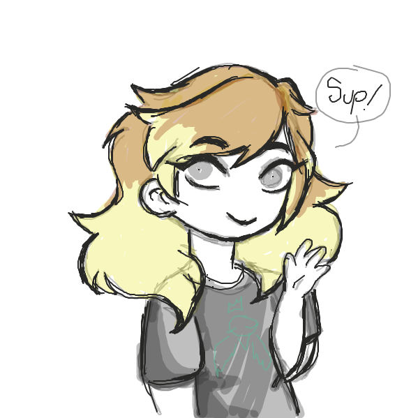 Drawing in Hello! by Bluwbird 