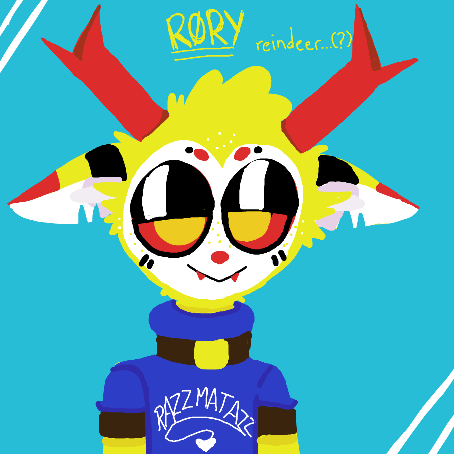 Drawing in fursona :p by Sluggishfella