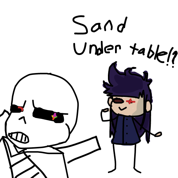 Drawing in ink sans by snappuchan1