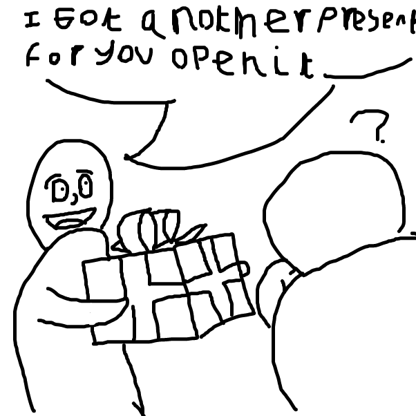 Drawing in present by BananaDoc