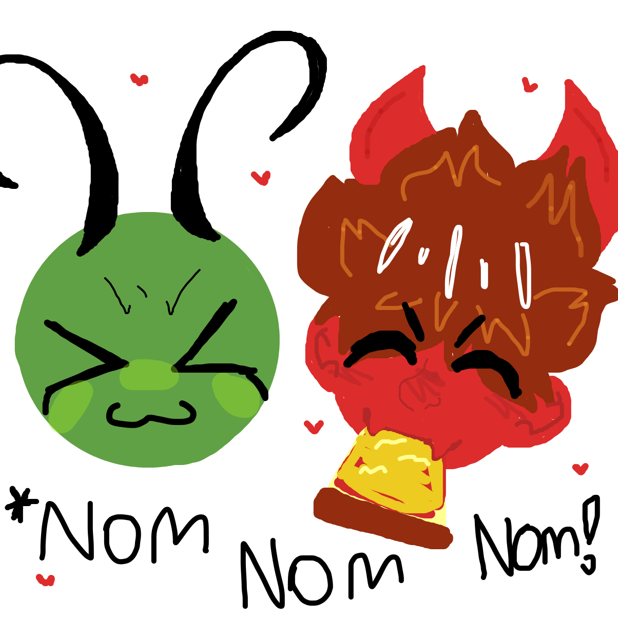 Nom nom NOM! - Online Drawing Game Comic Strip Panel by YanaTheDankest