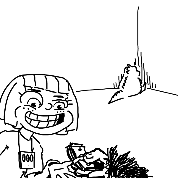 Drawing in Godzilla and Jackie Lynn Thomas by Aluminimalism