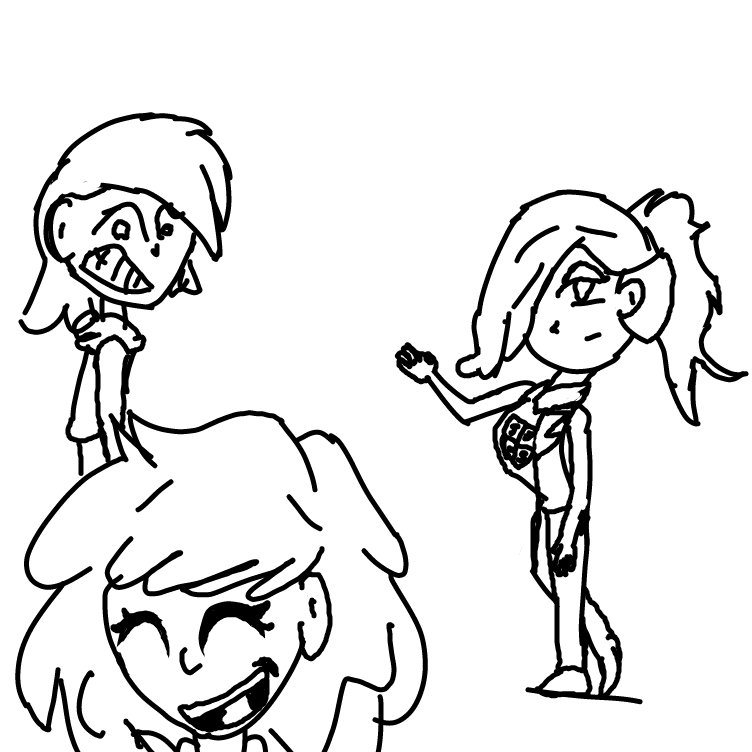 Drawing in draw the calamity trio in ur style ig by Timebreak