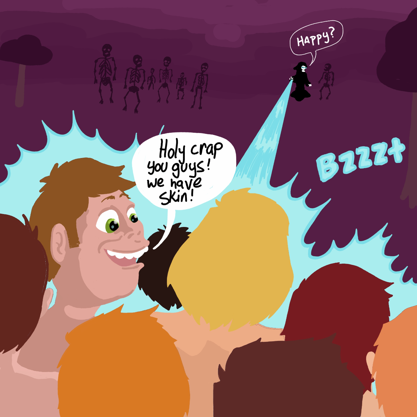  - Online Drawing Game Comic Strip Panel by Wizard Croissant