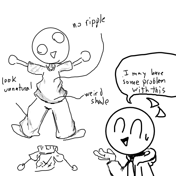 Liked webcomic how to clothes ripple and shadow?