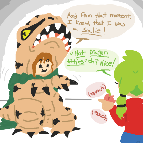 And from that moment he knew, who he really was deep down inside. - Online Drawing Game Comic Strip Panel by xavvypls