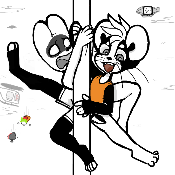 Would be great to see more things on the background like air balloons or something air related? Can you fit others on your panel? IF you can!? or want... - Online Drawing Game Comic Strip Panel by Sluggishfella