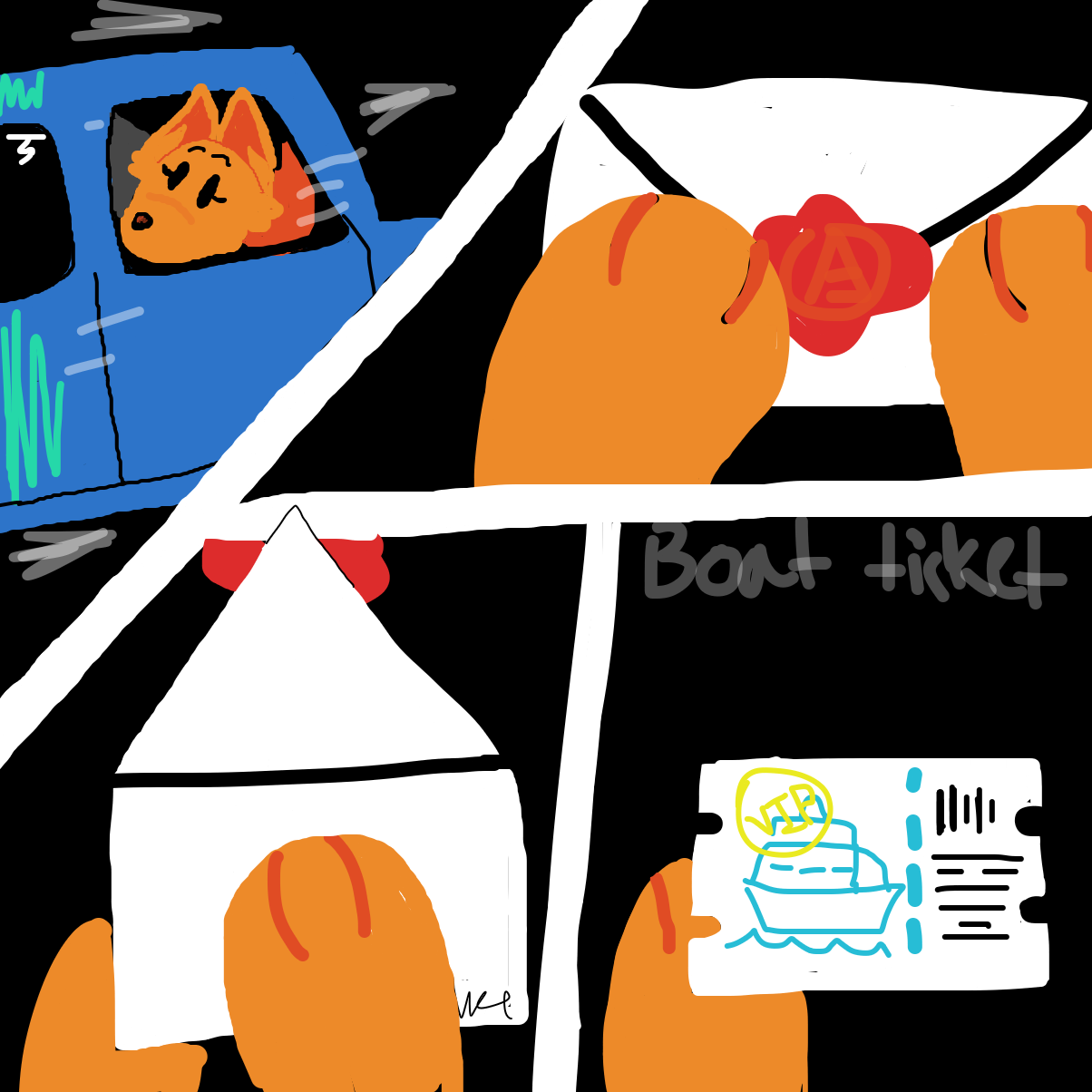 Time for a getaway! - Online Drawing Game Comic Strip Panel by YanaTheDankest