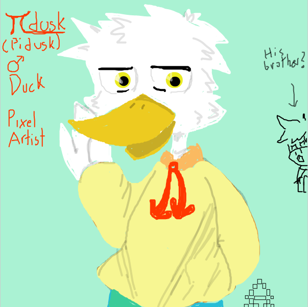 Drawing in fursona :p by FifaSam