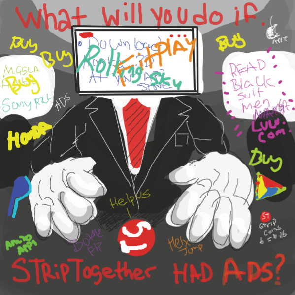 well play for free  and let the next generation of strippers pay  - Online Drawing Game Comic Strip Panel by kurocartoonist