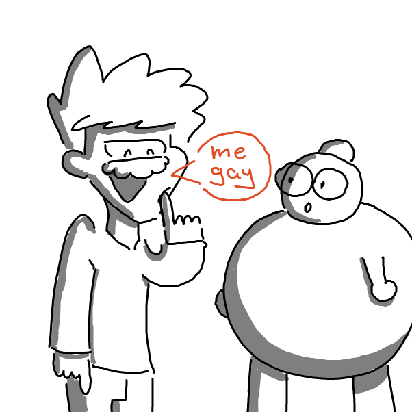 Drawing in You're gay by Aluminimalism