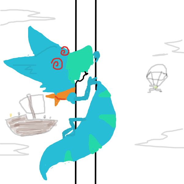 Drawing in Keep Going by Derren