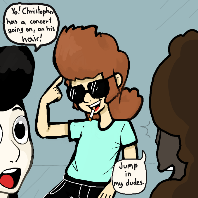 Drawing in Party In The Front And In The Back by Sluggishfella