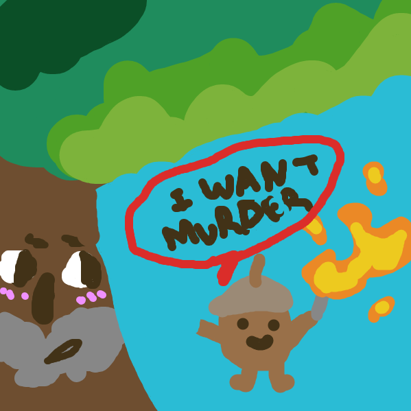 But soon our acorn friend will show his true colors..... - Online Drawing Game Comic Strip Panel by It's_detergent