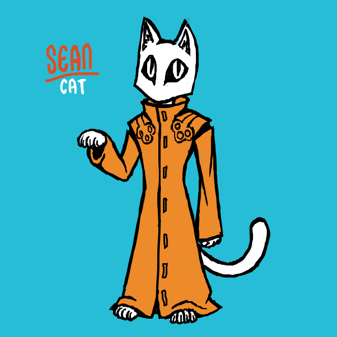 Drawing in fursona :p by SeanTrunks