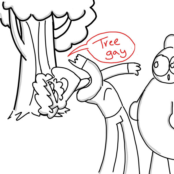 Drawing in You're gay by EggLeon