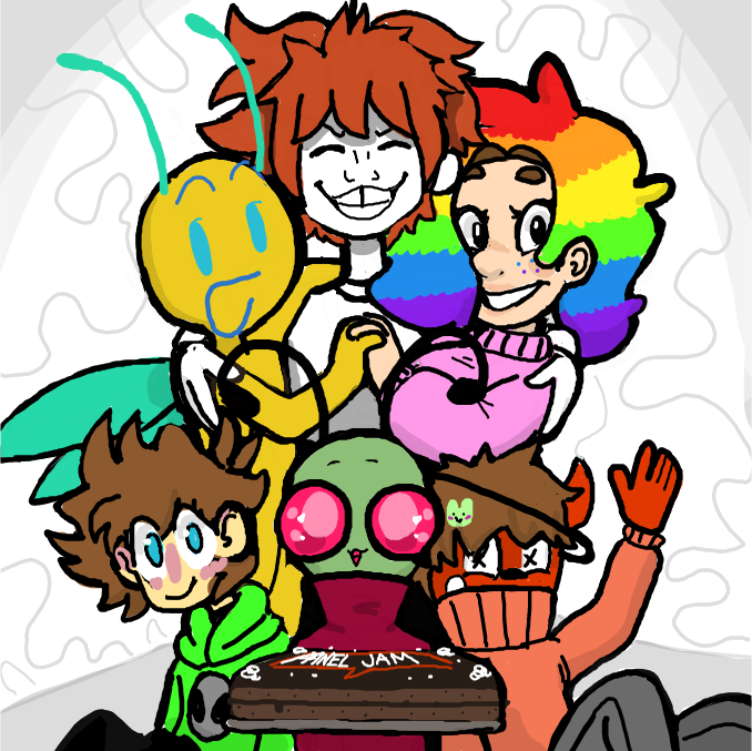 I don't know if i'm assuming but, you guys seem to have such a friendship! I hope it lasts for long! - Online Drawing Game Comic Strip Panel by Sluggishfella