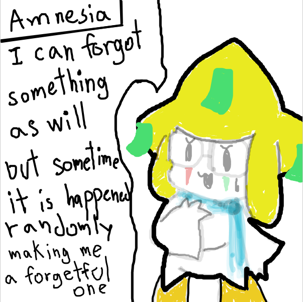 yes i could forgot something entirely as will (until I have been remind by someone else or find out)  the drawback is sometime it is randomly activate and i will even forget something i think 5 seconds ago. i could forgot i have anxiety too. until reminded - Online Drawing Game Comic Strip Panel by FifaSam