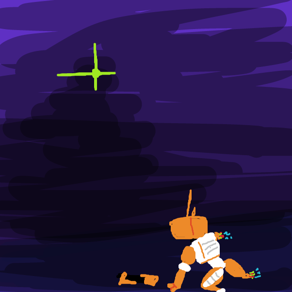 Drawing in Another Robot by Derren