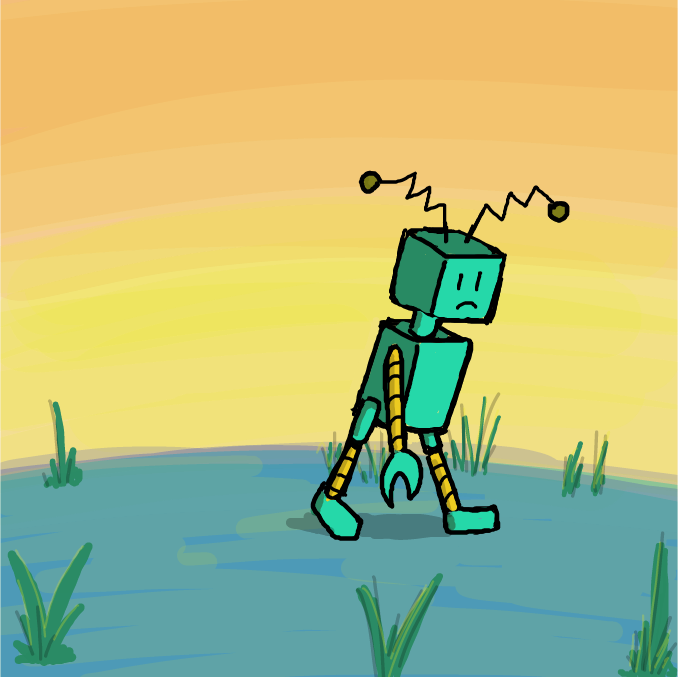 Drawing in Sad Robot by Sluggishfella