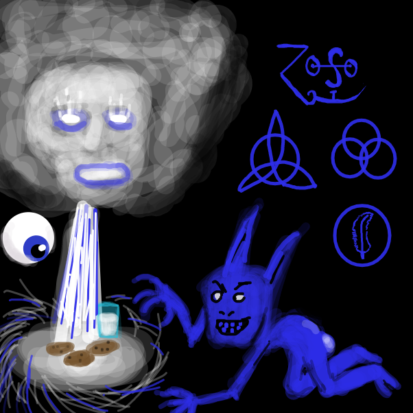 Drawing in Chocolate chip cookies by Emjaypatrick