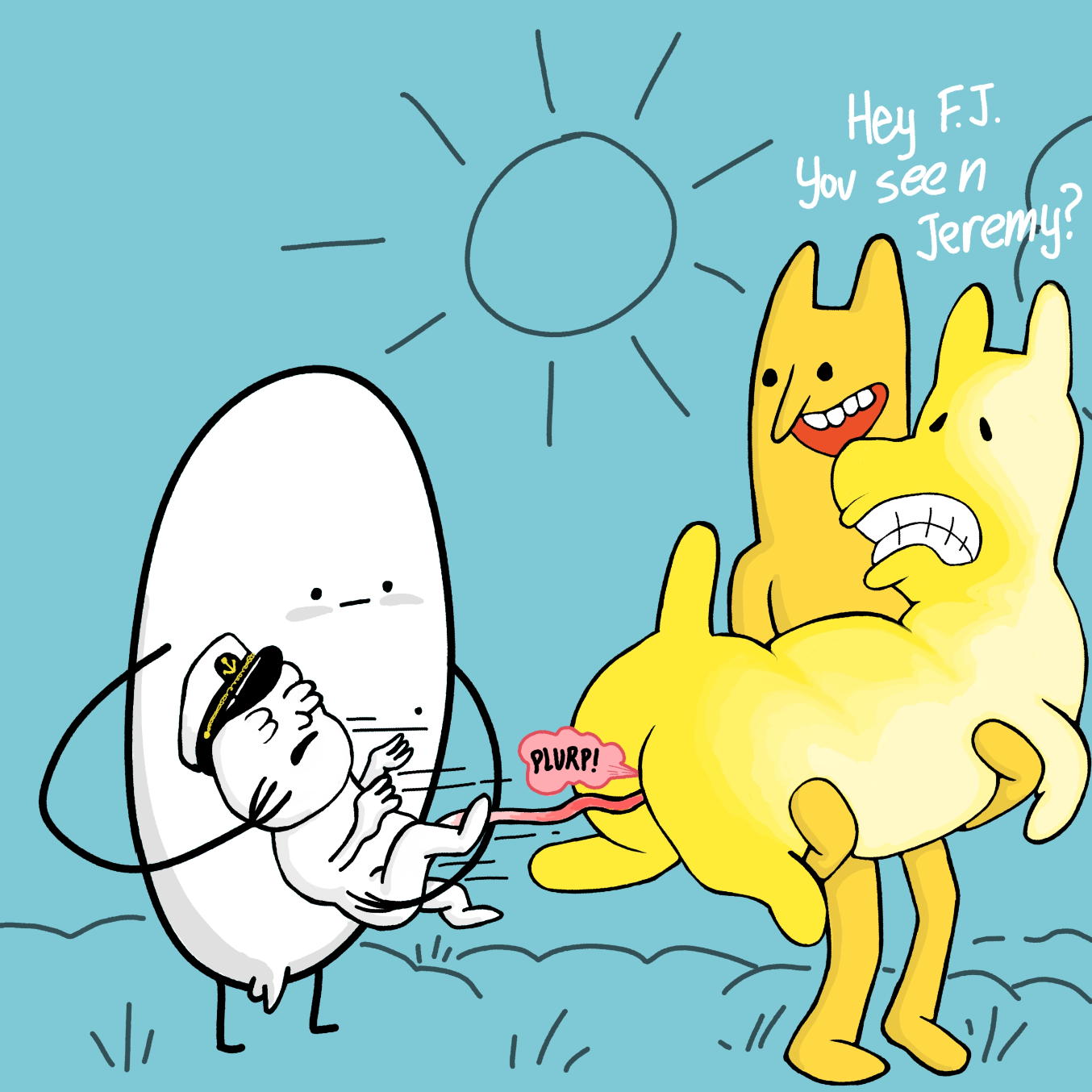 I did a panel and forgot to roll. - Online Drawing Game Comic Strip Panel by Wizard Croissant